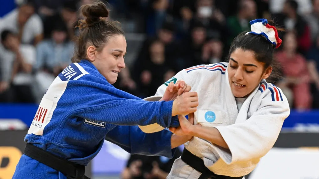 Image d'un combat de judo de la française Shirine Boukli