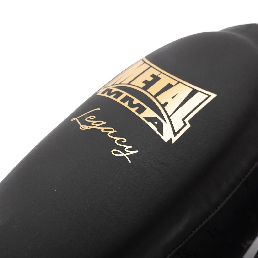 Protège Tibias-Pieds MMA LEGACY - Metal Boxe - Noir/Or