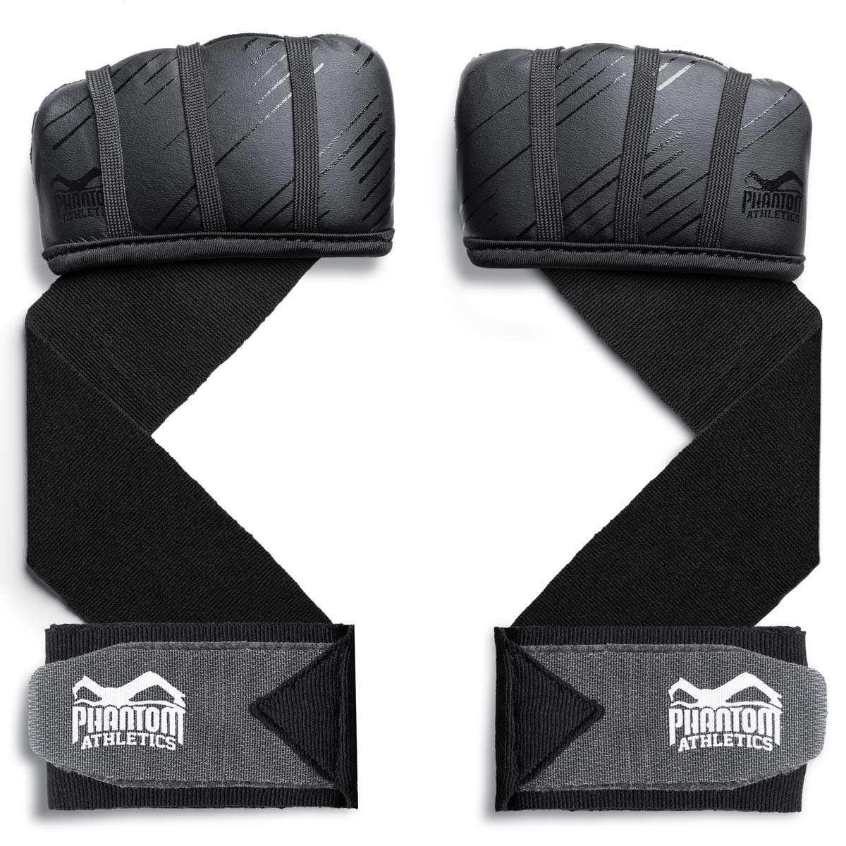Bandages Fastwraps Speed Phantom Athletics noirs pour protection et stabilité du poignet en boxe et MMA