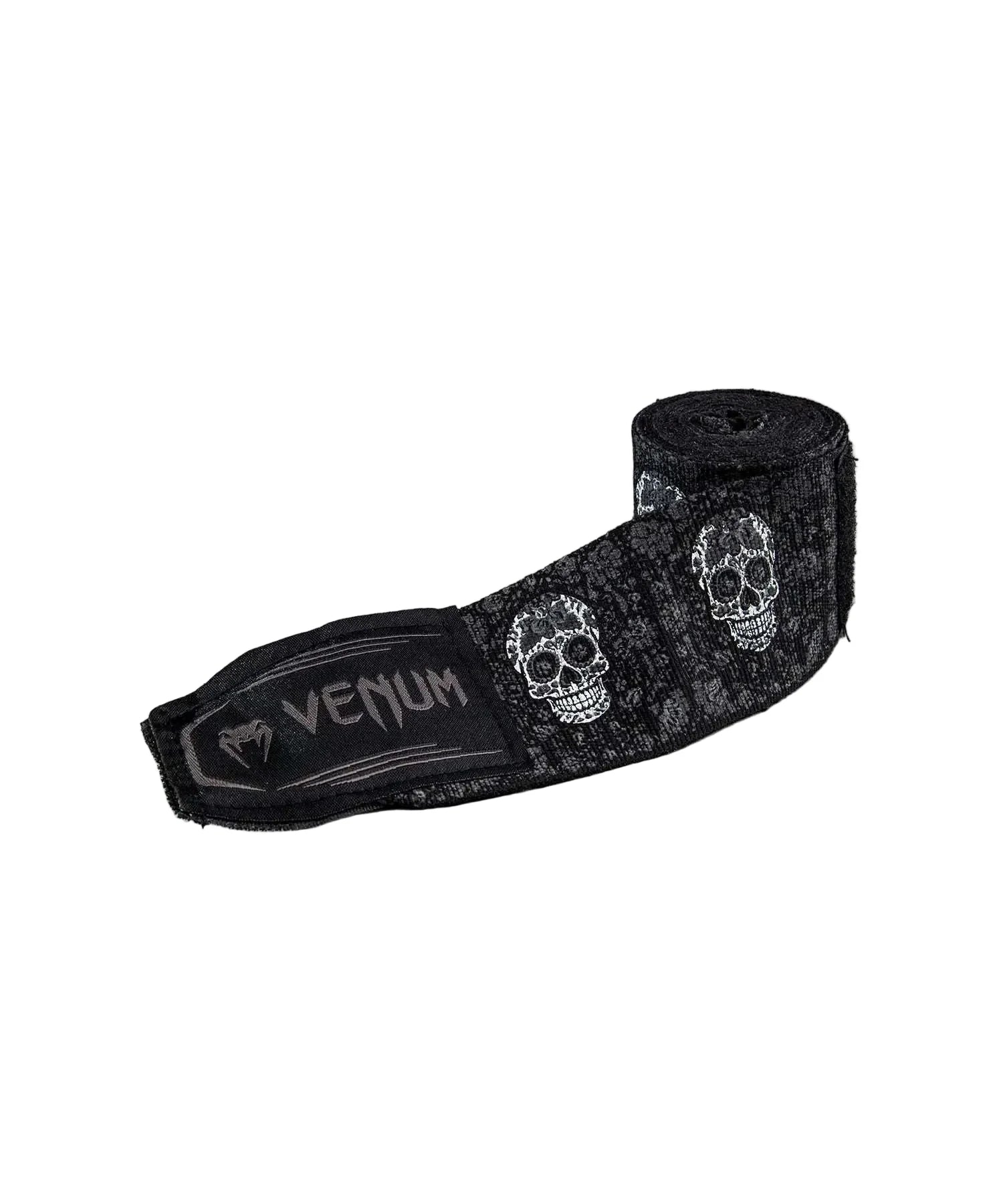 Bandes de boxe Venum Santa Muerte noir et blanc pour maintien optimal des poignets et confort en entraînement