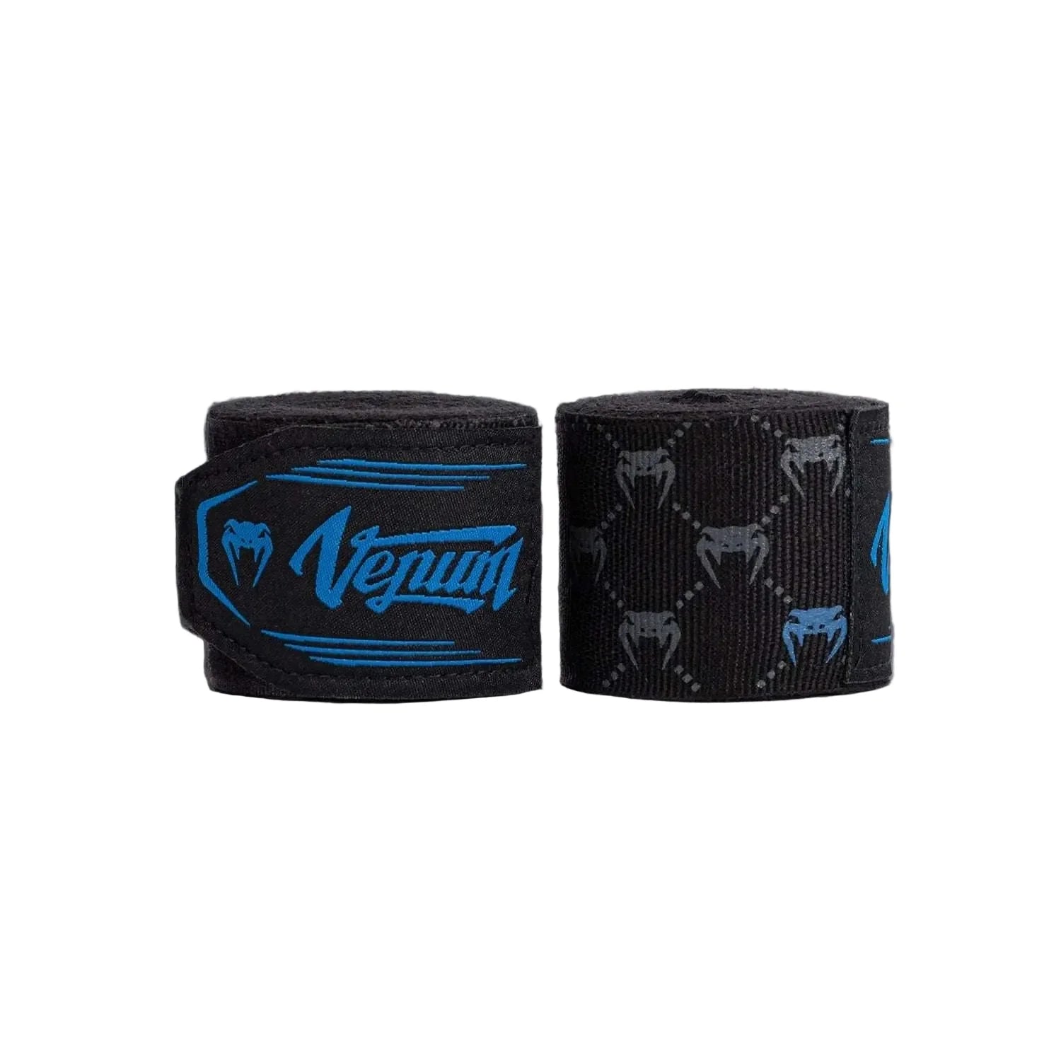 Bandes de Boxe Venum Monogram Advanced noires en coton élastiqué avec fermeture velcro et boucle pouce