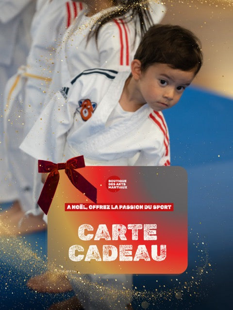 Carte cadeau Boutique des Arts Martiaux, à partir de 20 €