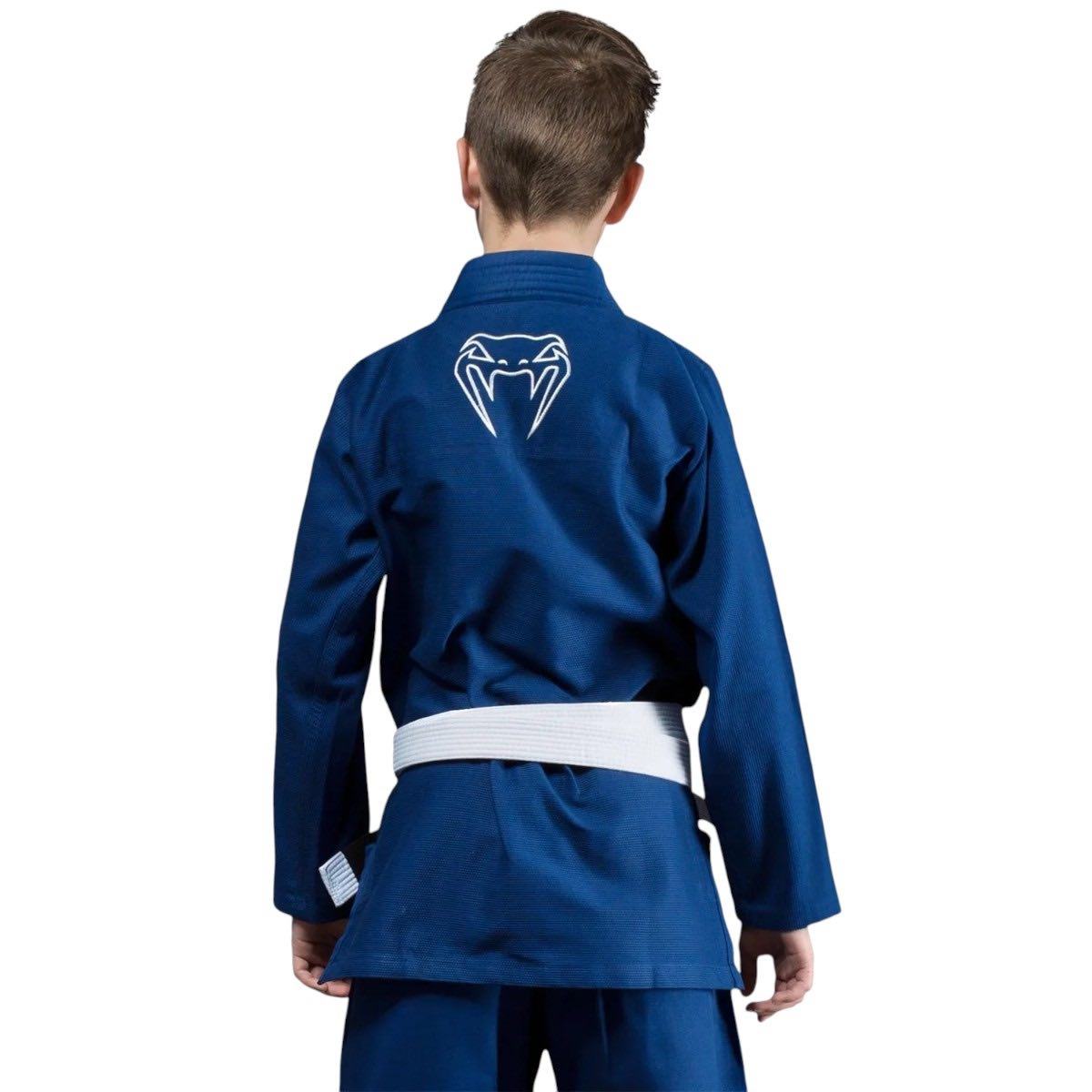 Kimono JJB enfant Venum Contender + Ceinture Blanche - Bleu dos
