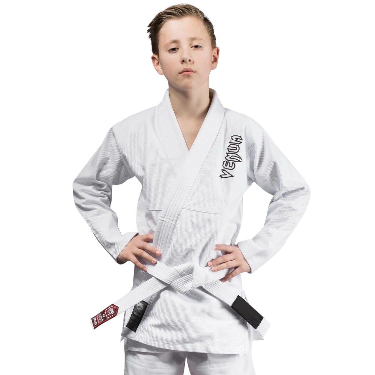 Kimono JJB enfant Venum Contender + Ceinture Blanche - Blanc