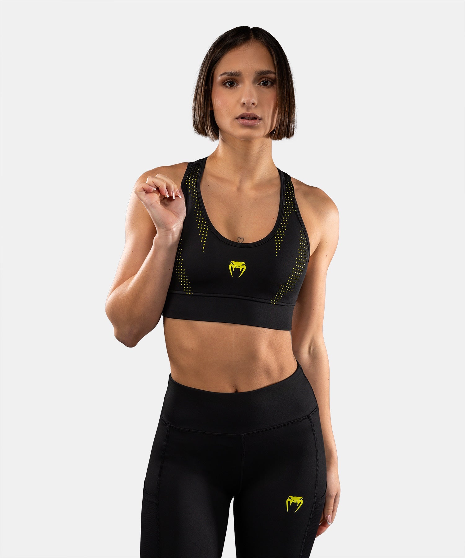 Brassière de Sport Venum Lazer - Noir/Jaune
