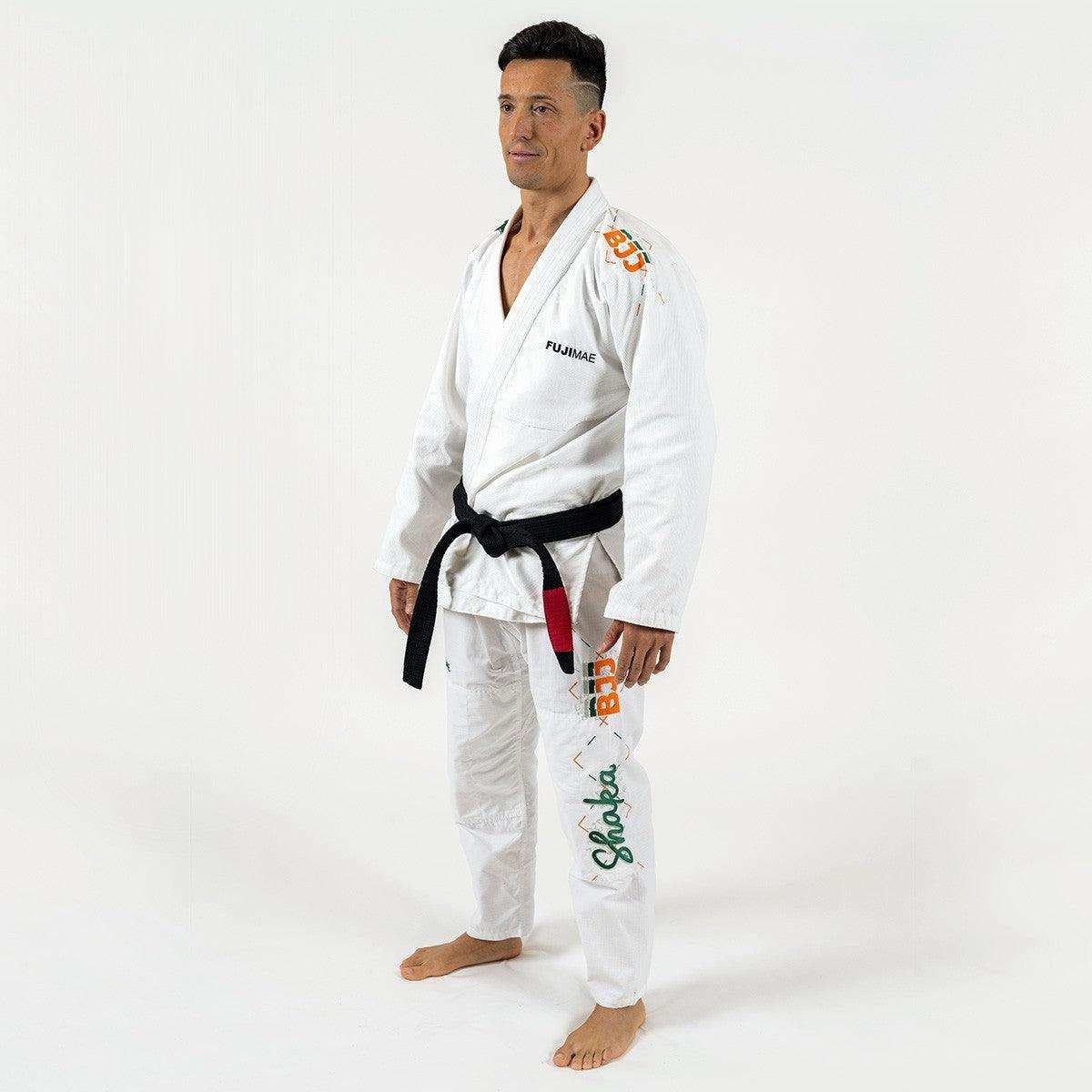 Brazilian Jiu Jitsu Gi FUJIMAE Shaka 2.0 - Blanc/Vert 104334