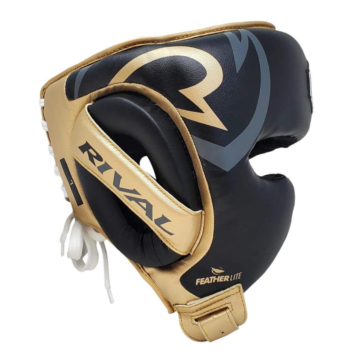 Casque Boxe Pro Rival Boxing RHG100 noir et or avec protection et confort premium