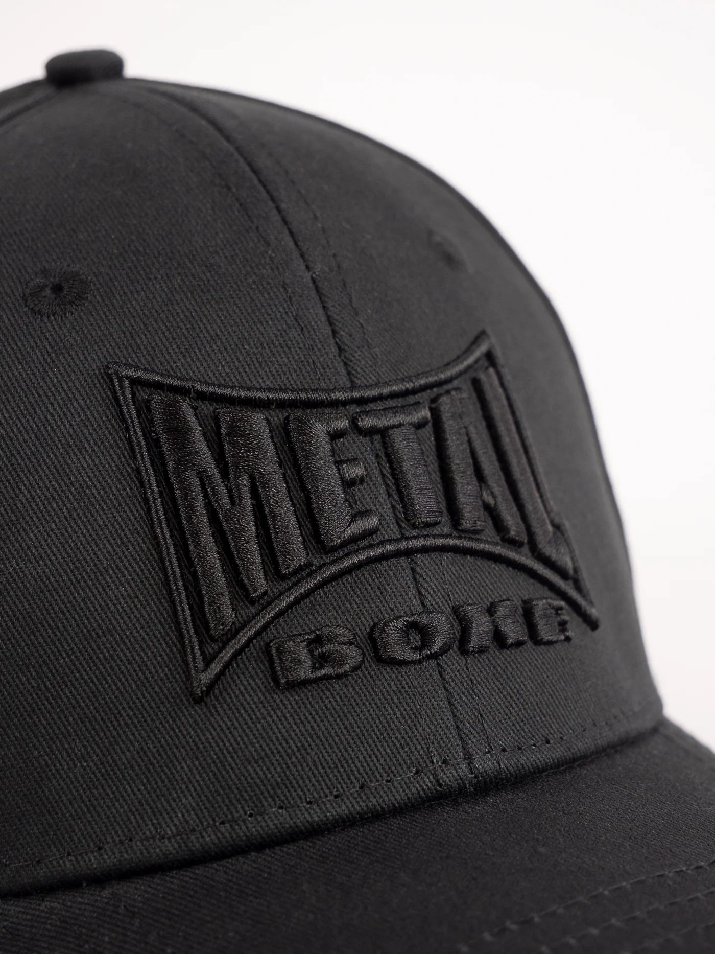 Casquette Metal Boxe Broderie 3D - Noir