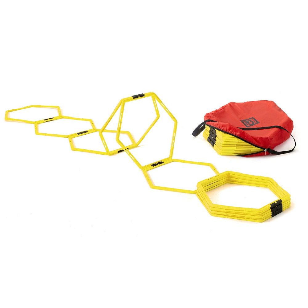 Cerceaux hexagonaux, Agility Zone Tremblay - Jaune