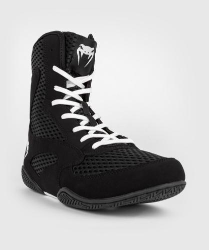 Chaussures de boxe Venum Contender - Noir/Blanc - Boutique des Arts Martiaux et Sports de Combat