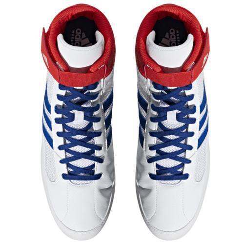 Chaussures de lutte Adidas HVC Enfant - Bleu/Blanc/Rouge