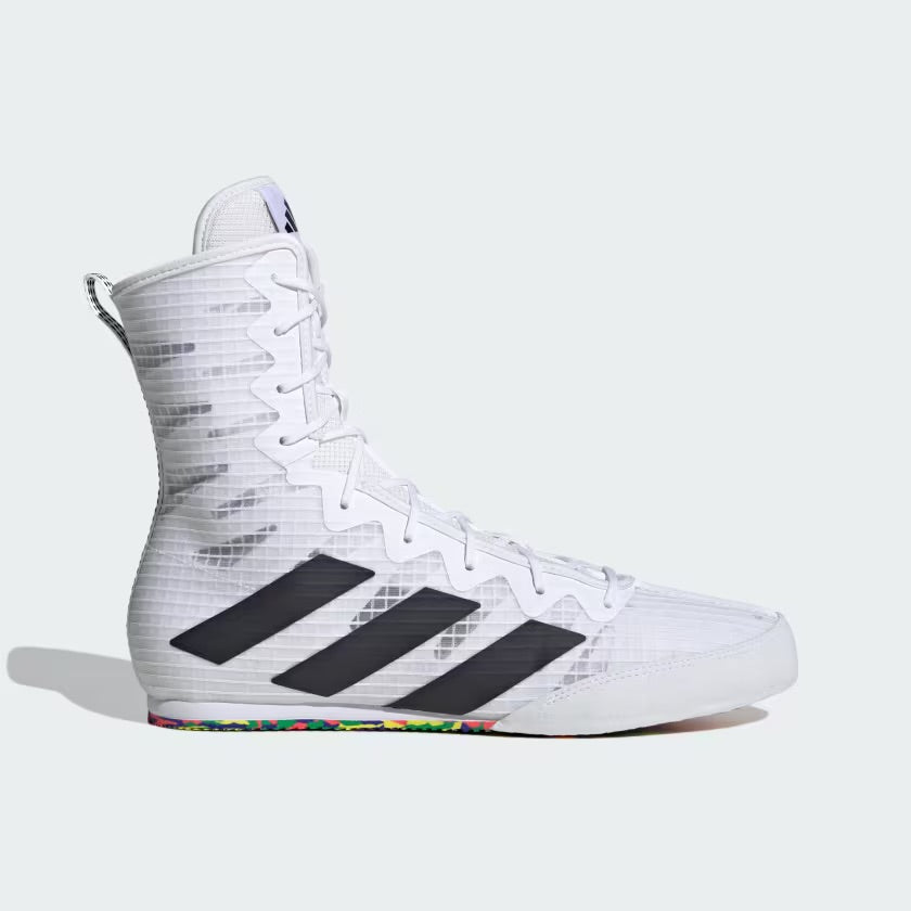 Chaussures de Boxe Anglaise Adidas Box Hog 4 Blanc Noir