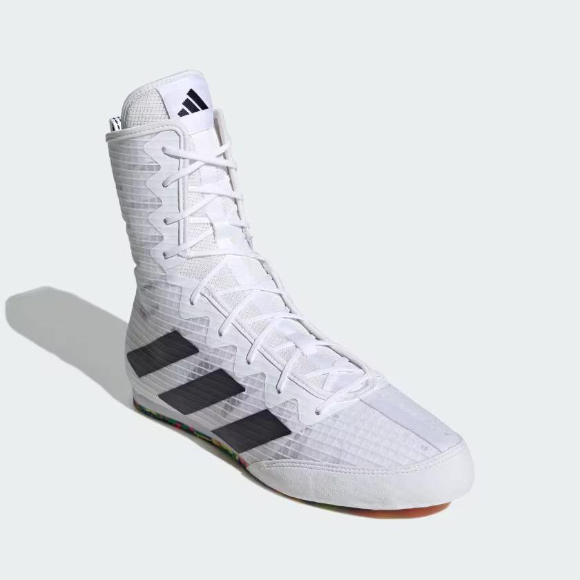Chaussures de Boxe Anglaise Adidas Box Hog 4 - Blanc/Noir