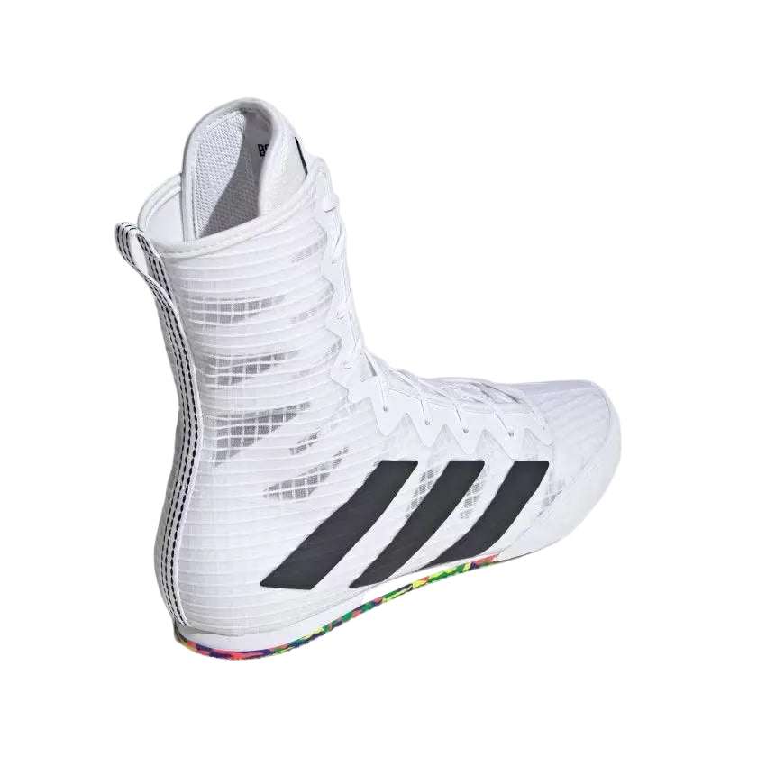 Chaussures de Boxe Anglaise Adidas Box Hog 4 - Blanc/Noir