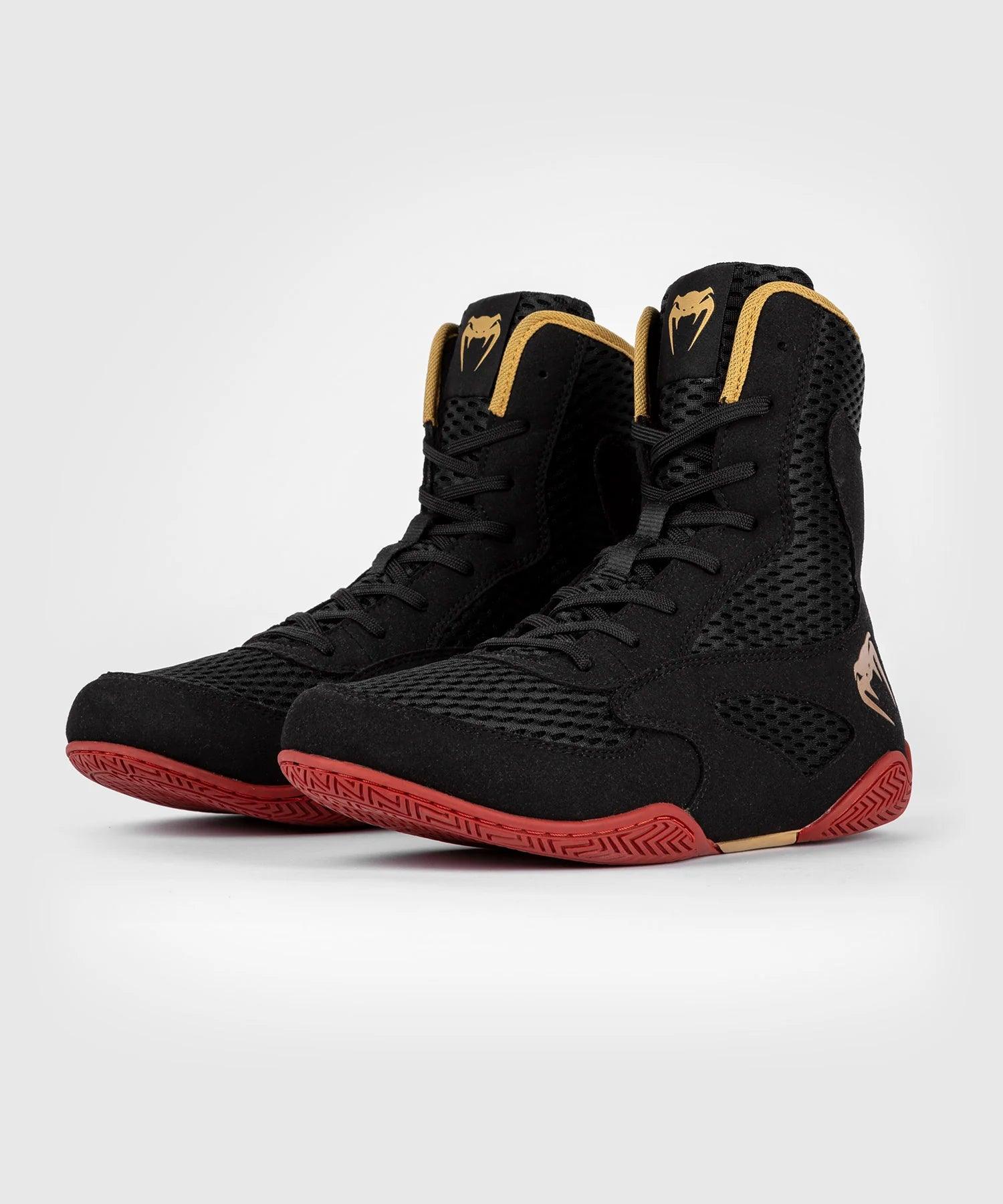 Chaussures de Boxe Anglaise Venum Contender - Noir/Or/Rouge