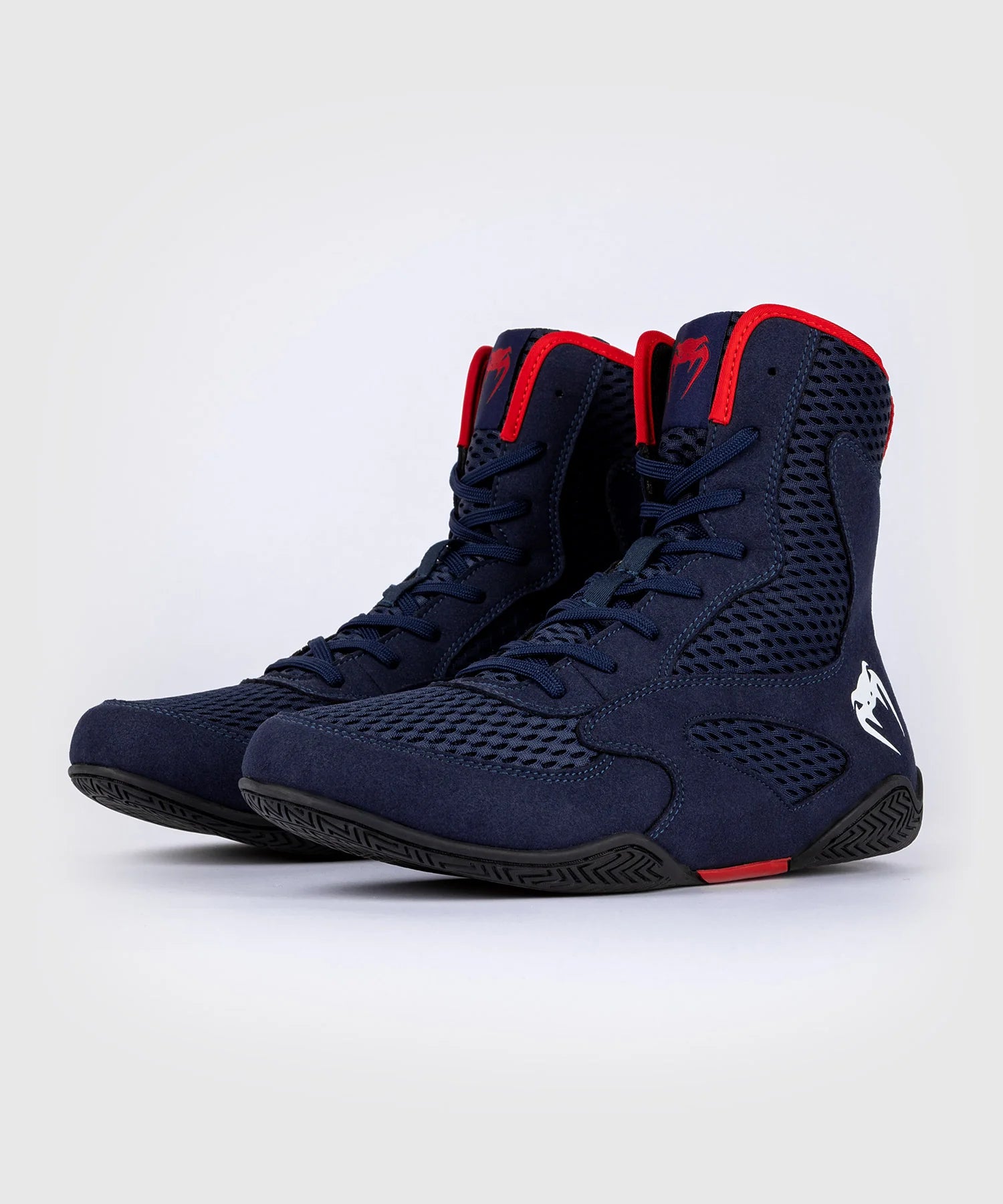 Chaussures de Boxe Venum Contender - Bleu Marine/Rouge