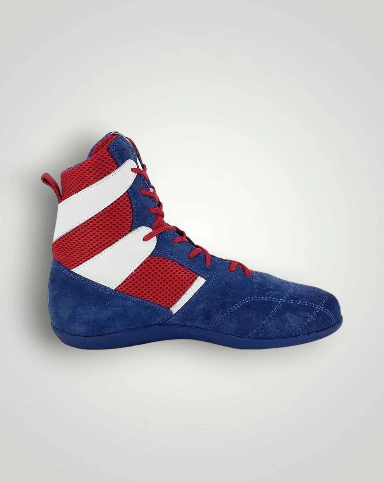 Chaussures Boxe Française Rivat Top Light Bleu Blanc Rouge