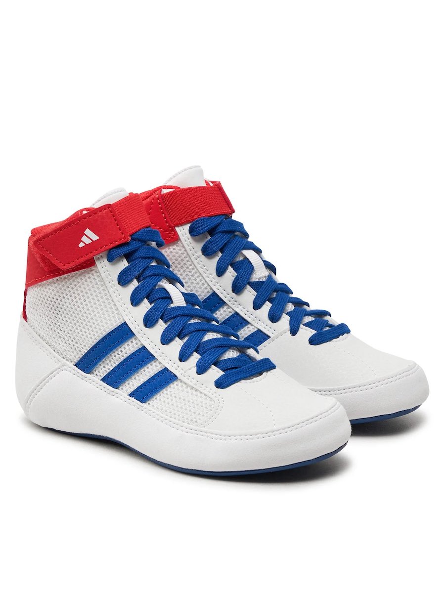 Chaussures de lutte Adidas HVC Enfant - Bleu/Blanc/Rouge