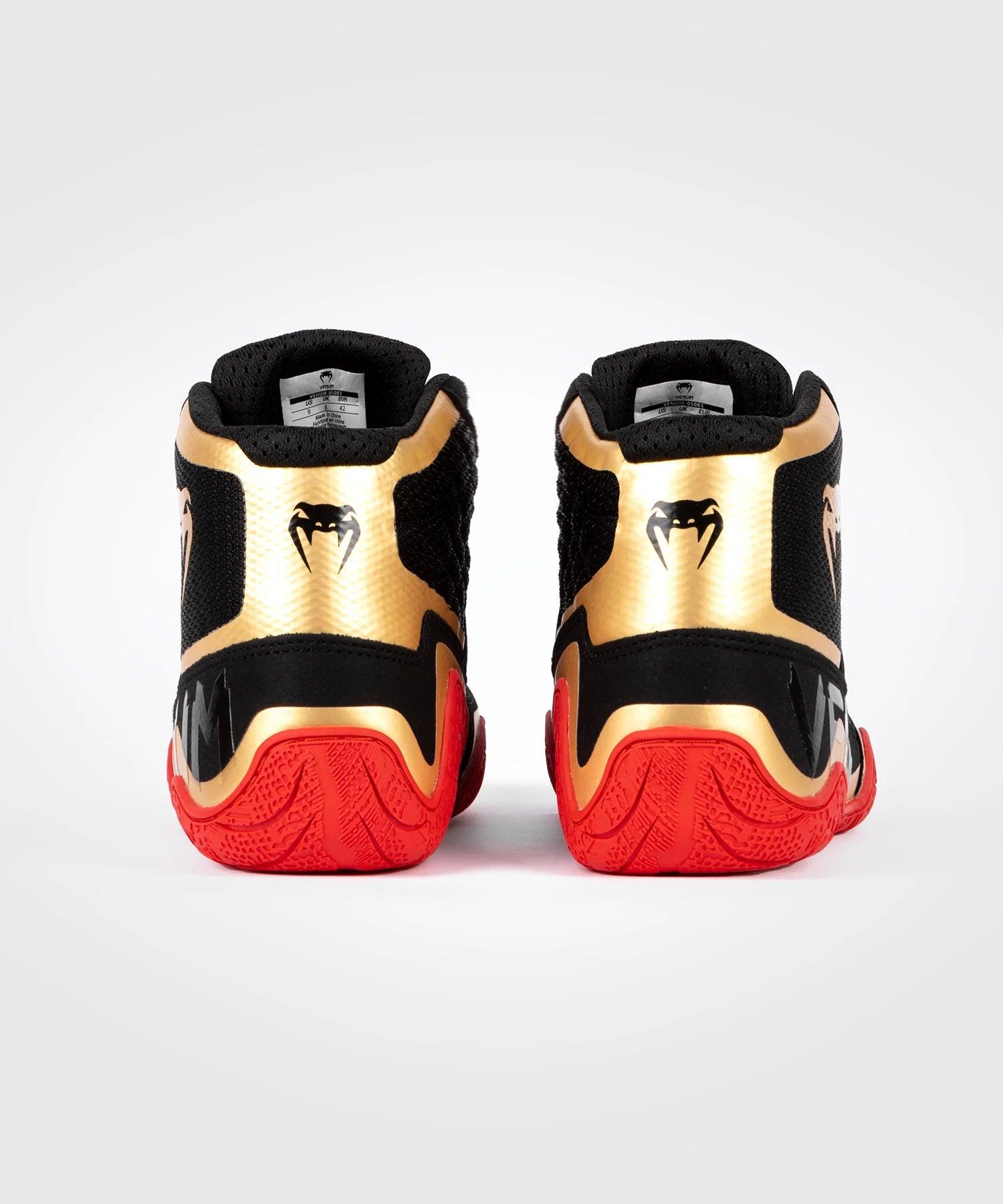 Chaussures de lutte Venum Elite - Noir/Or/Rouge
