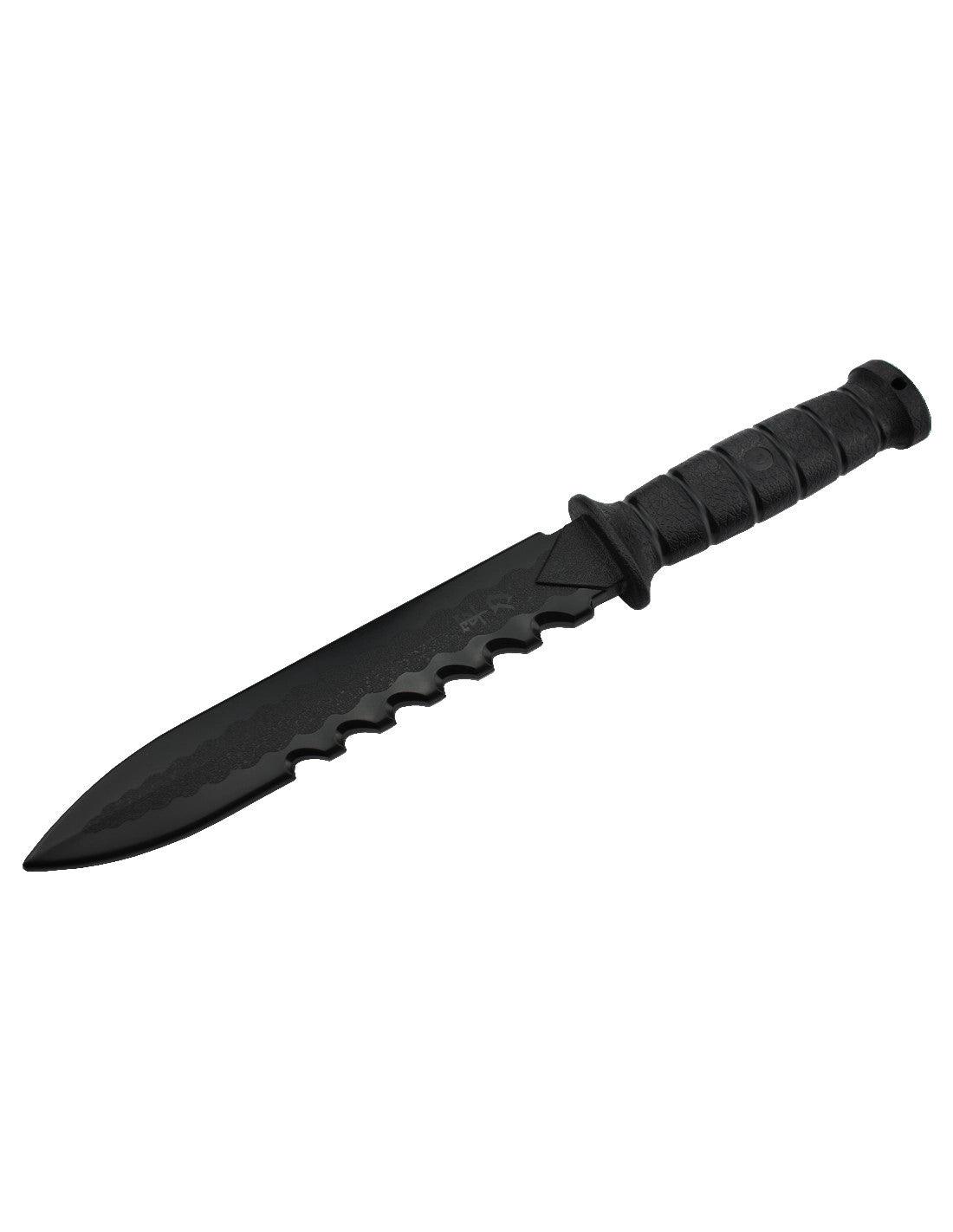 Couteau de Survie Factice Lame Droite Piranha