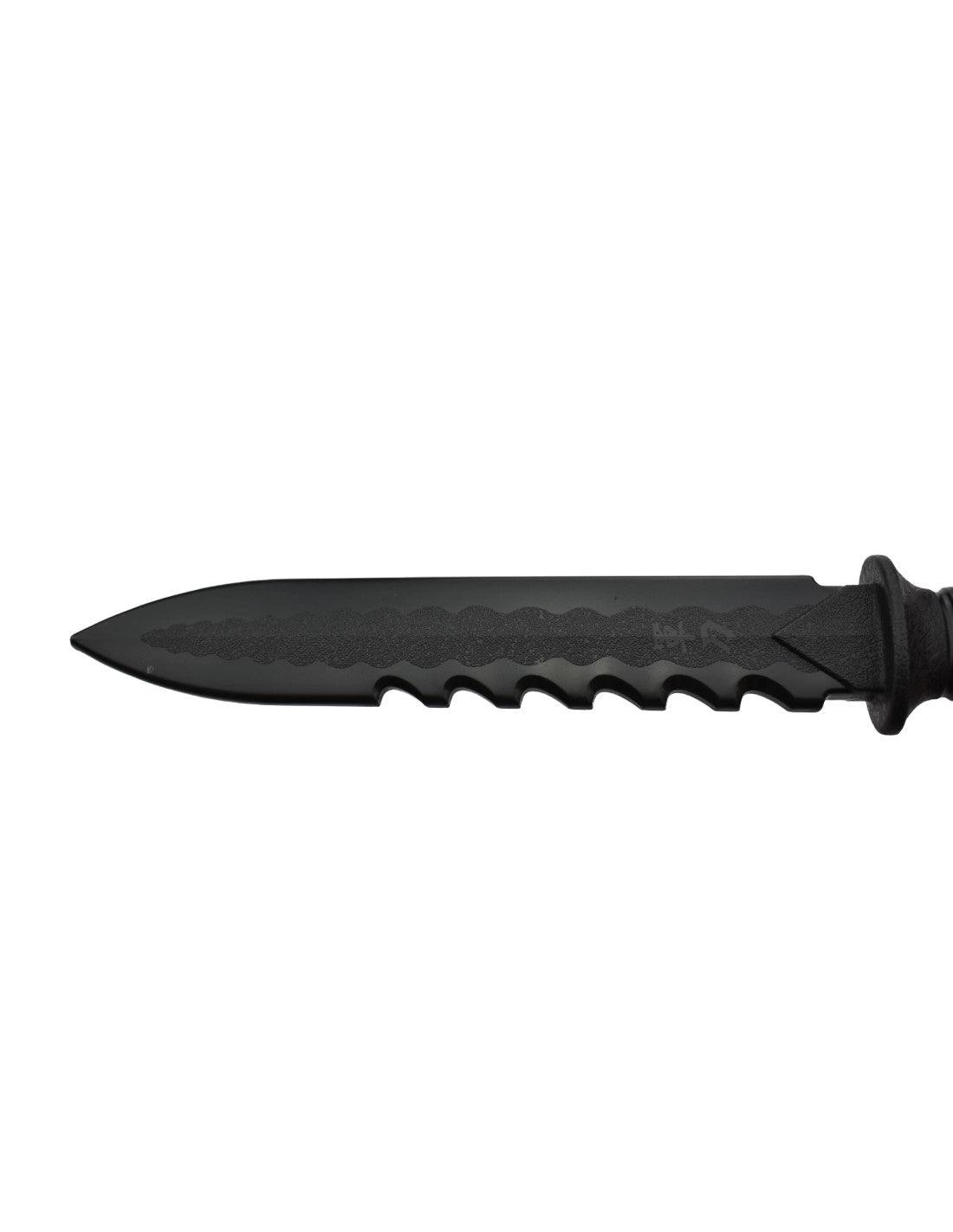 Couteau de Survie Factice Lame Droite Piranha