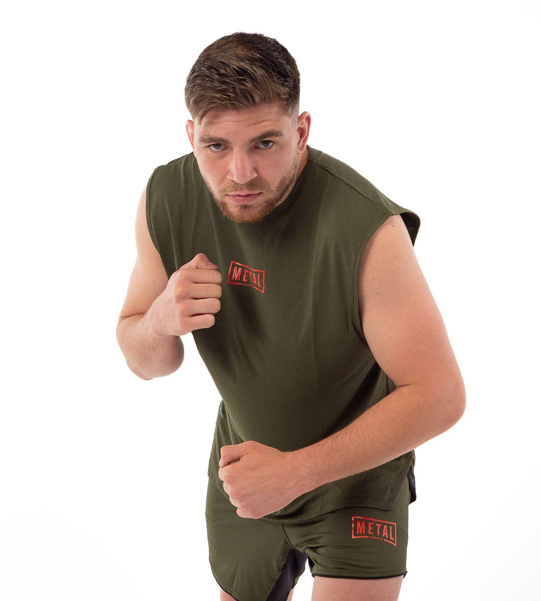 Débardeur Training Metal Boxe - MSTT301 Olive