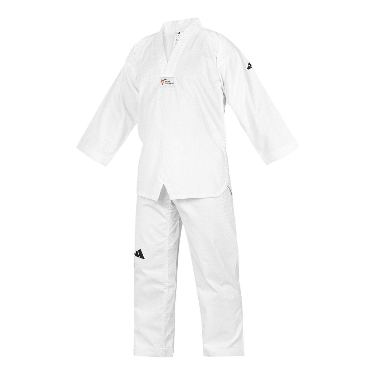 Dobok Taekwondo Débutant Adidas TS02 – Col Blanc