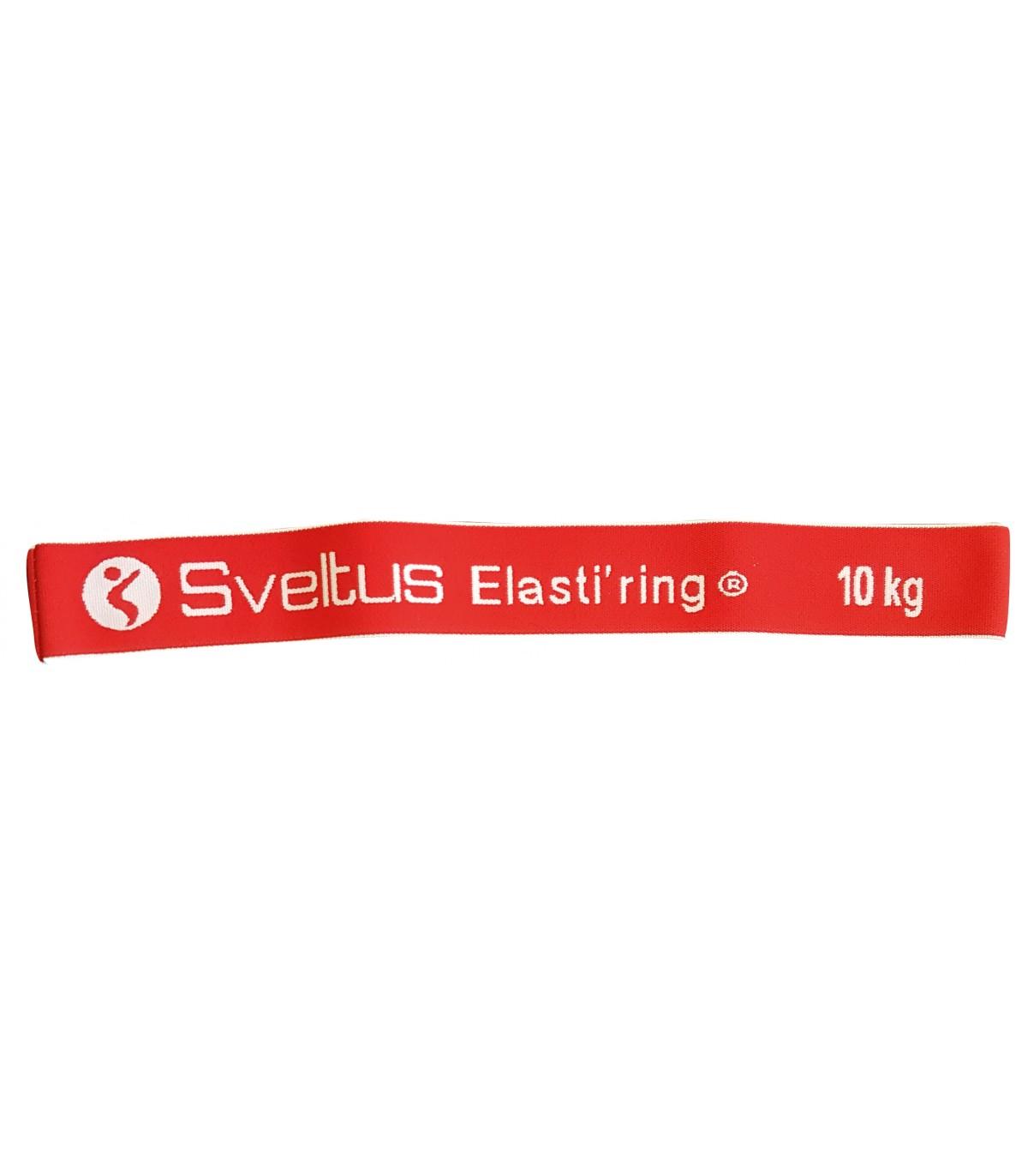 Bande de résistance Elasti'ring rouge 10 kg pour renforcement musculaire et tonification