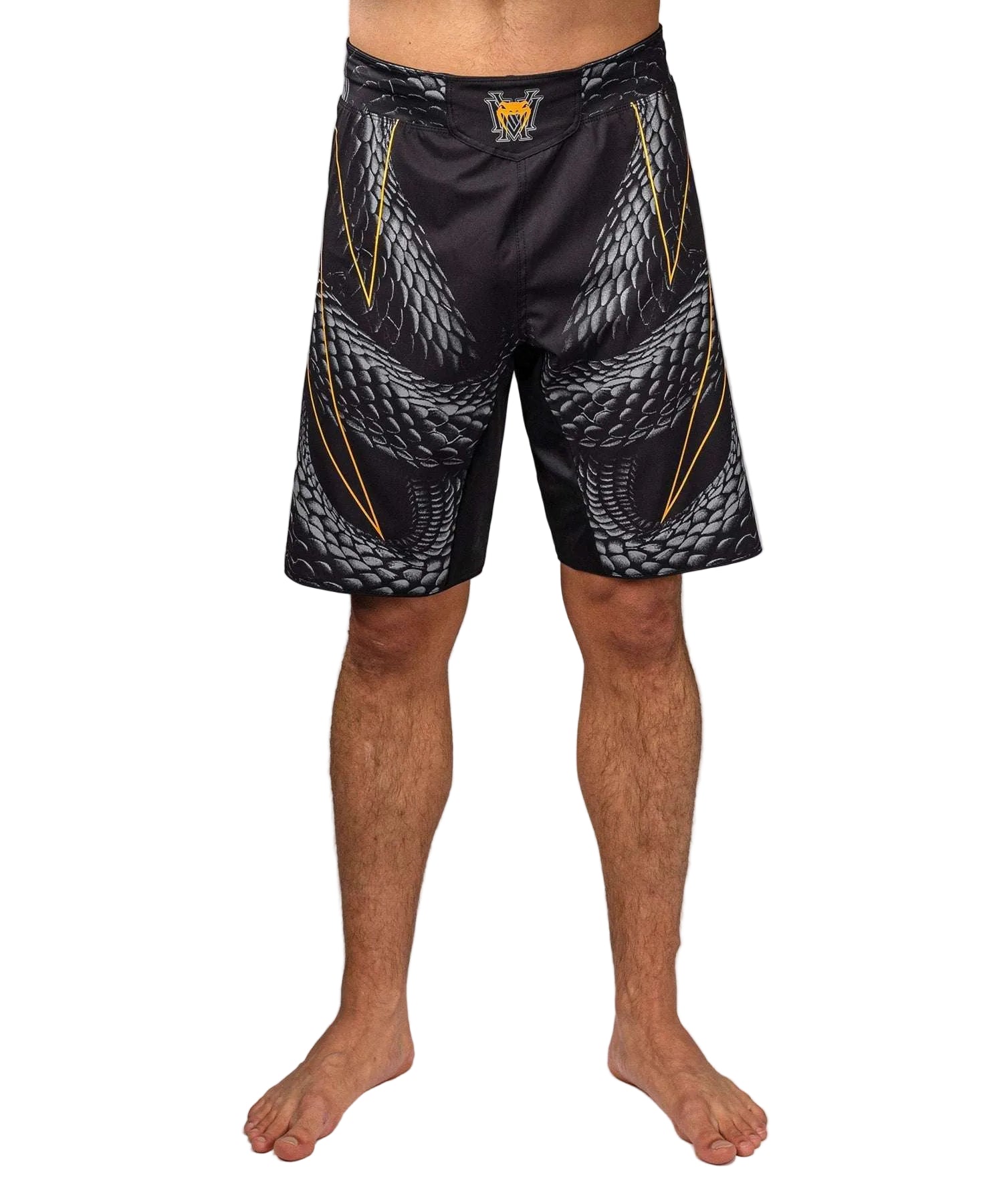 Fightshort Venum Matupa noir gris or pour MMA et grappling avec liberté de mouvement optimale