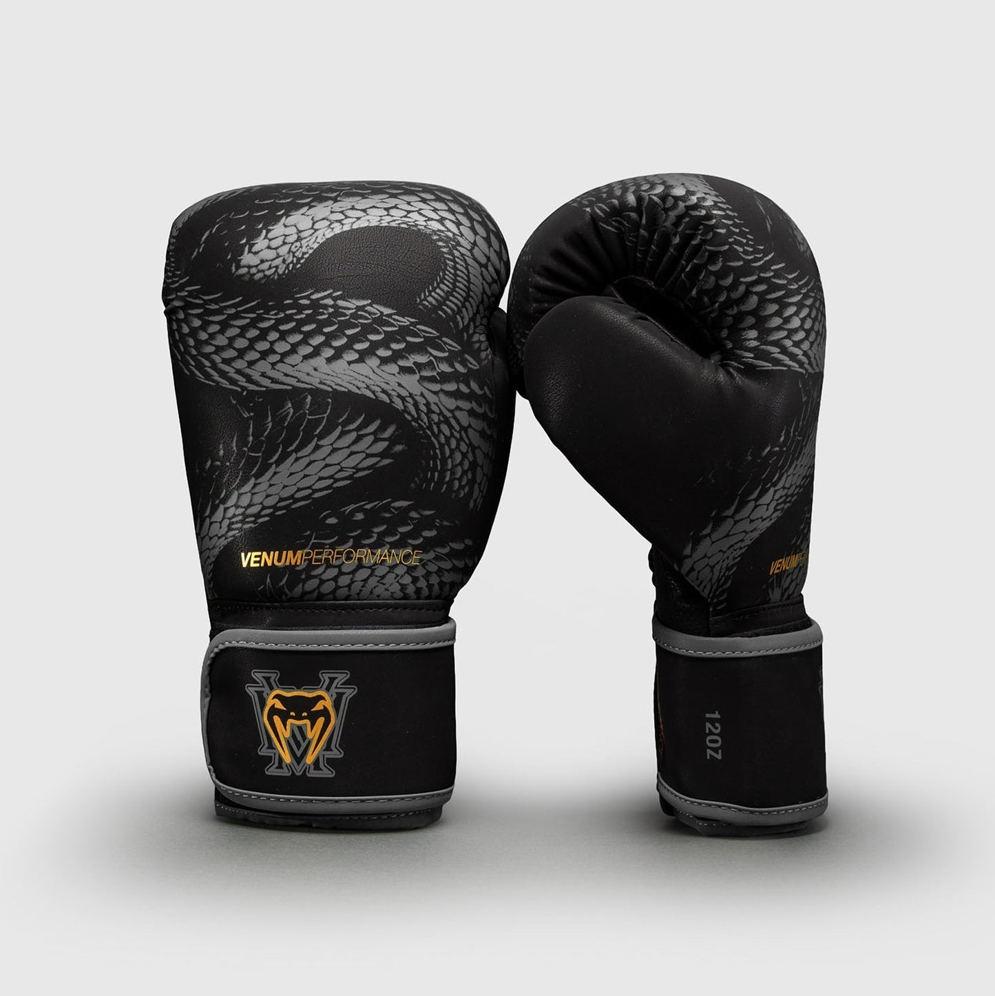 Gants de boxe Venum Matupa noir gris or avec protection poignet et mousse multi-couches.