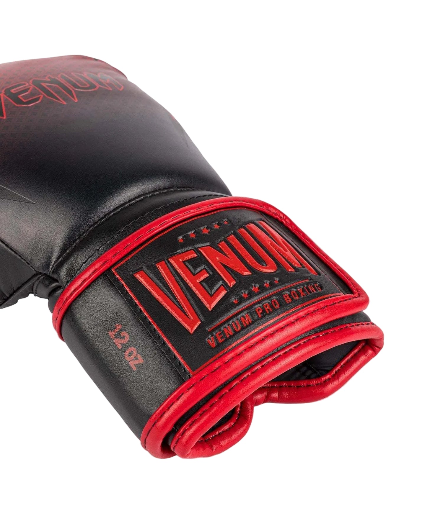 Gants de boxe Venum x RWS 2.0 noir rouge pour entraînement Muay Thaï avec protection et velcro large