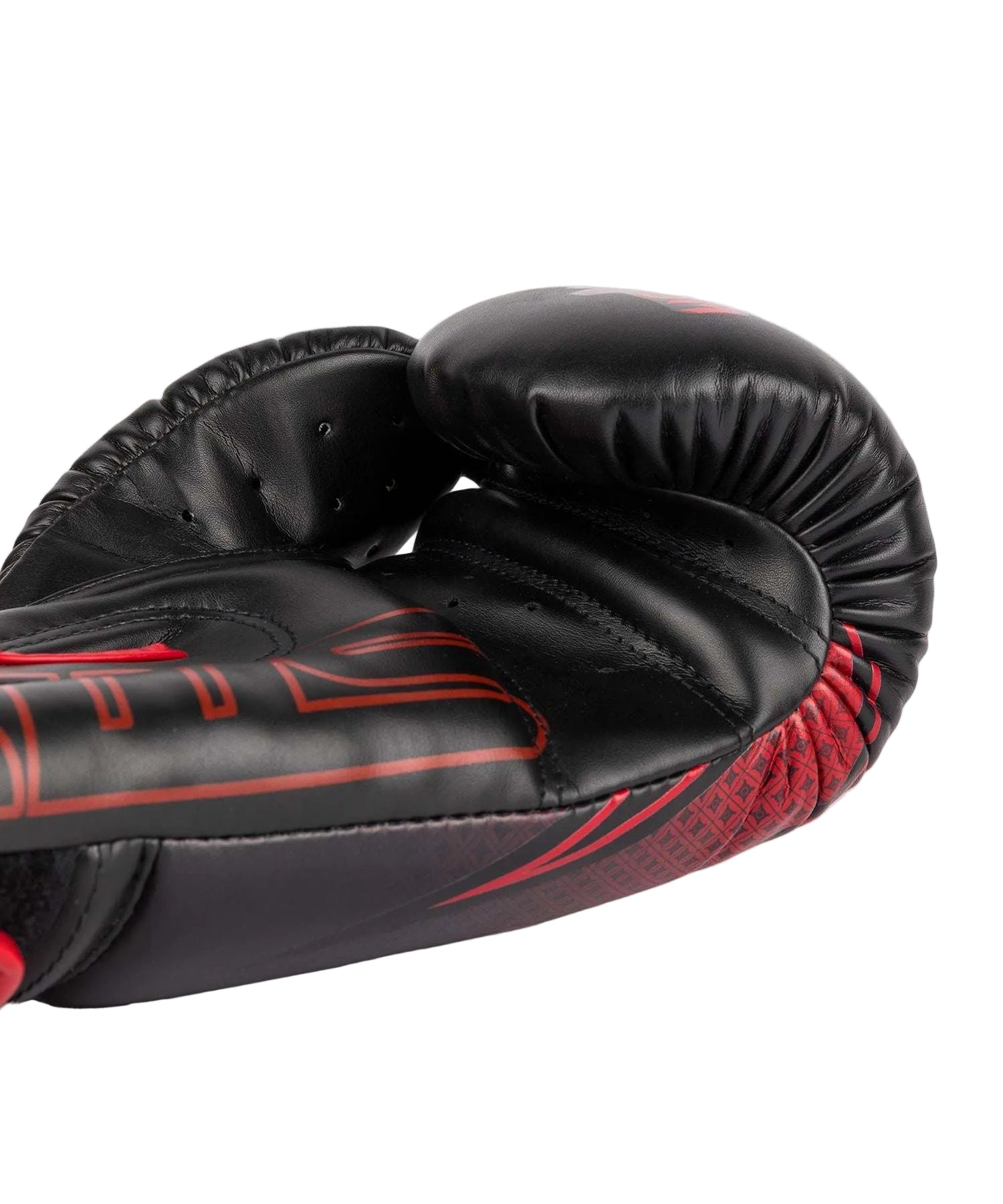 Gants de boxe Venum x RWS 2.0 noir et rouge pour entraînement Muay Thaï avec protection et maintien poignet velcro