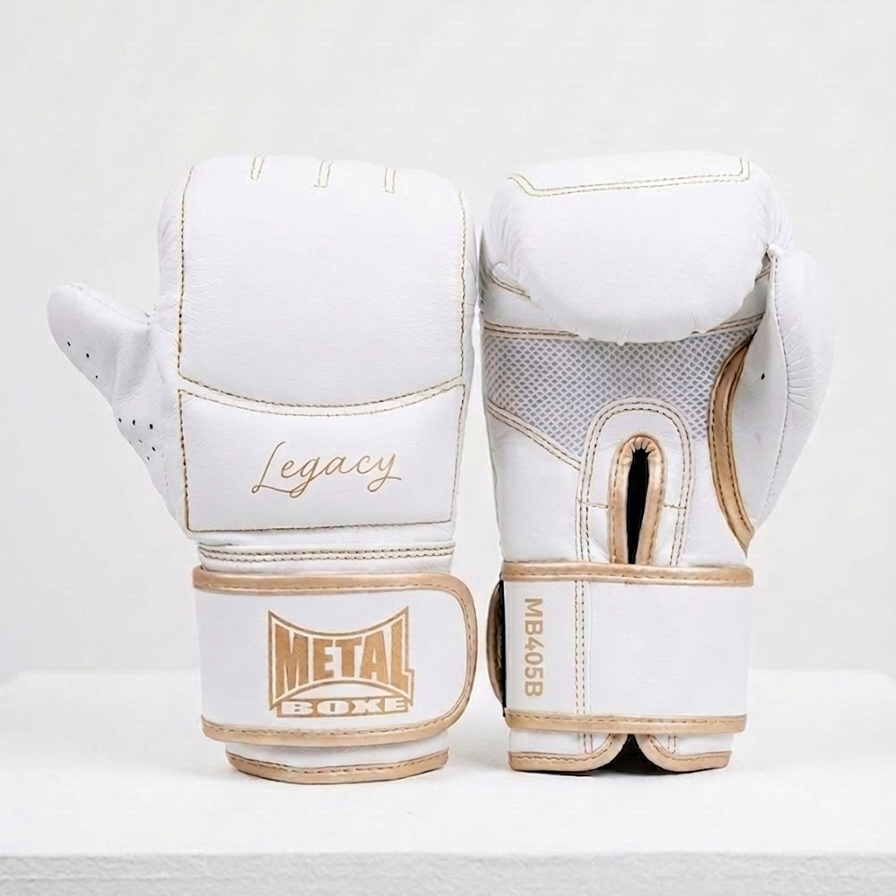 Gants de Sac Metal Boxe Legacy - Blanc