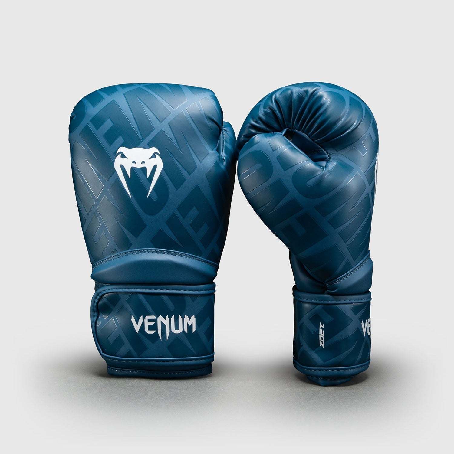 Gants de boxe Venum Contender 1.5 XT 3D bleu marine avec fermeture velcro et protection poignet