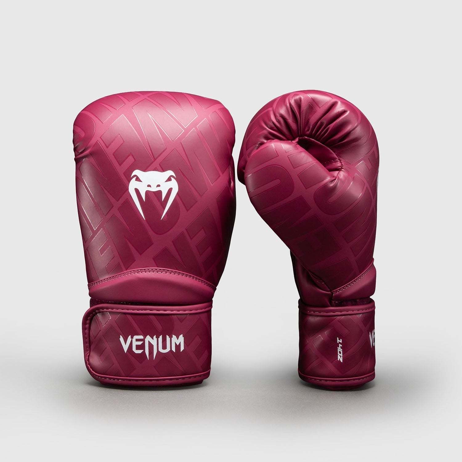 Gants de boxe Venum Contender 1.5 XT 3D rose vintage avec maintien poignet et absorption chocs pour entraînement.
