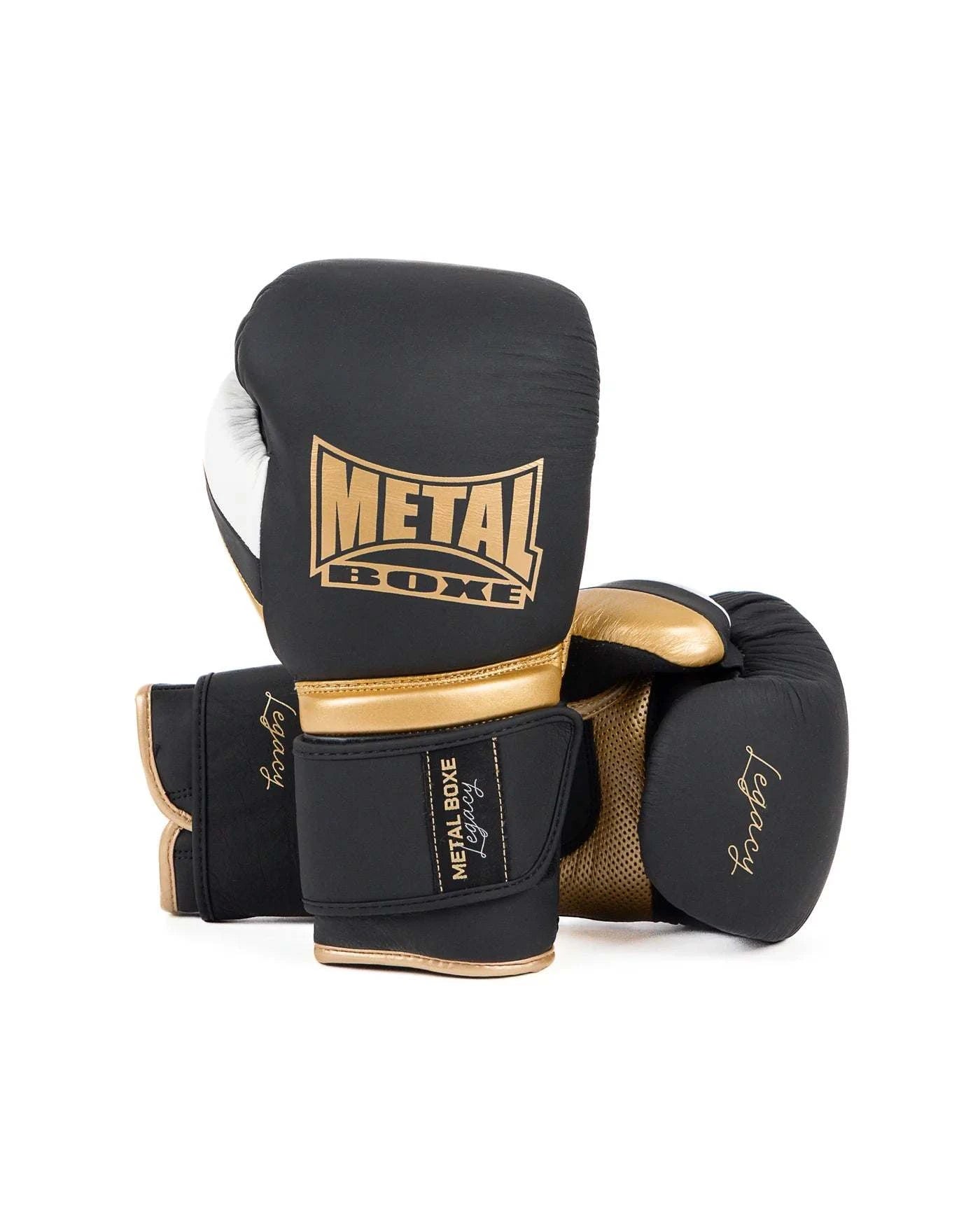 Gants de Boxe Legacy Sparring velcro Metal Boxe - Noir
