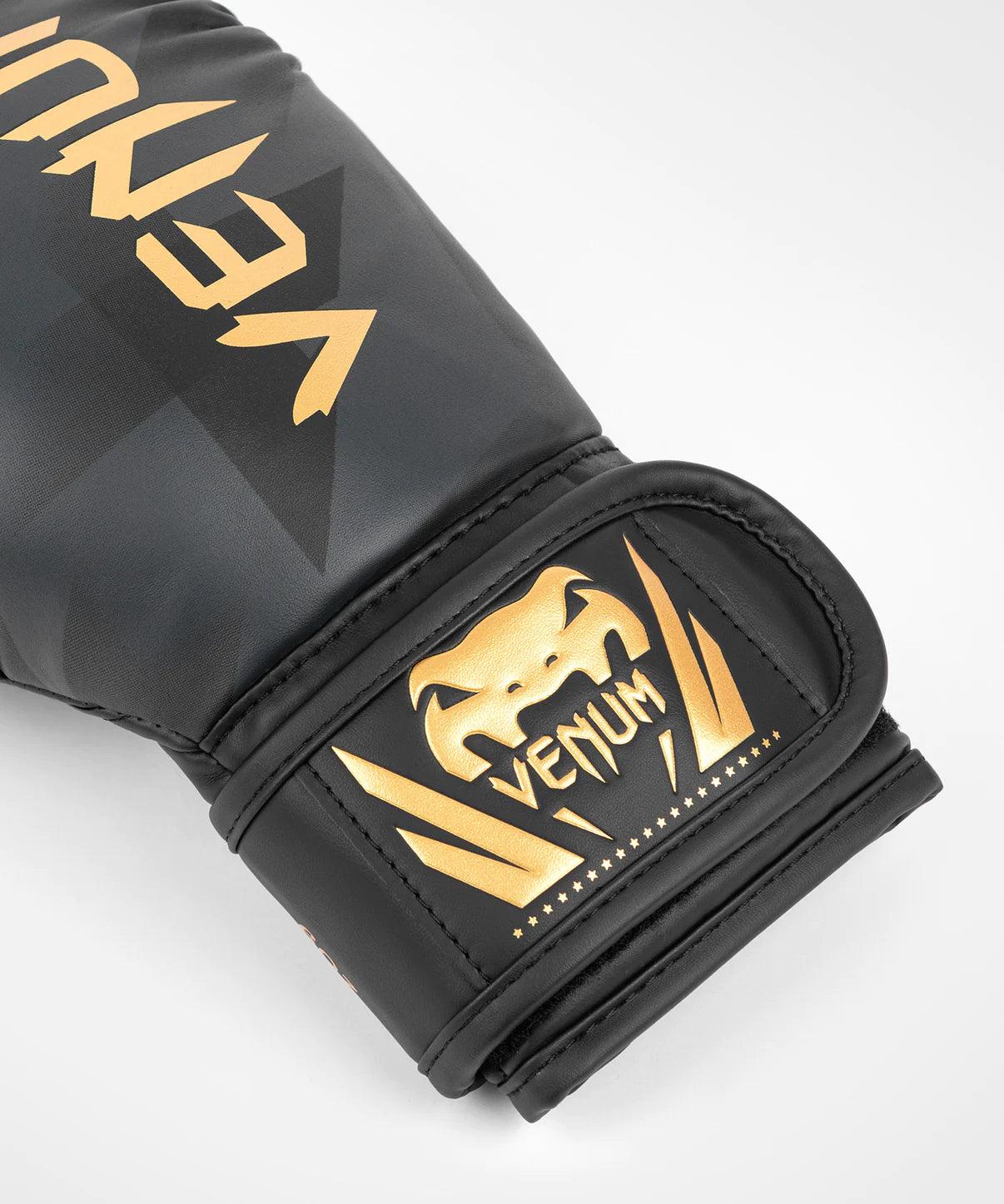 Gants de Boxe Venum Razor - Pour Enfants - Noir/Or - Boutique des Arts Martiaux et Sports de Combat