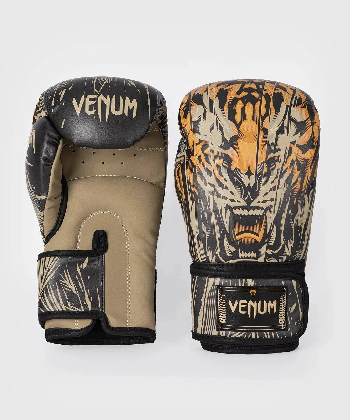 Gants de Boxe Venum Tiger - Noir/Orange Néon