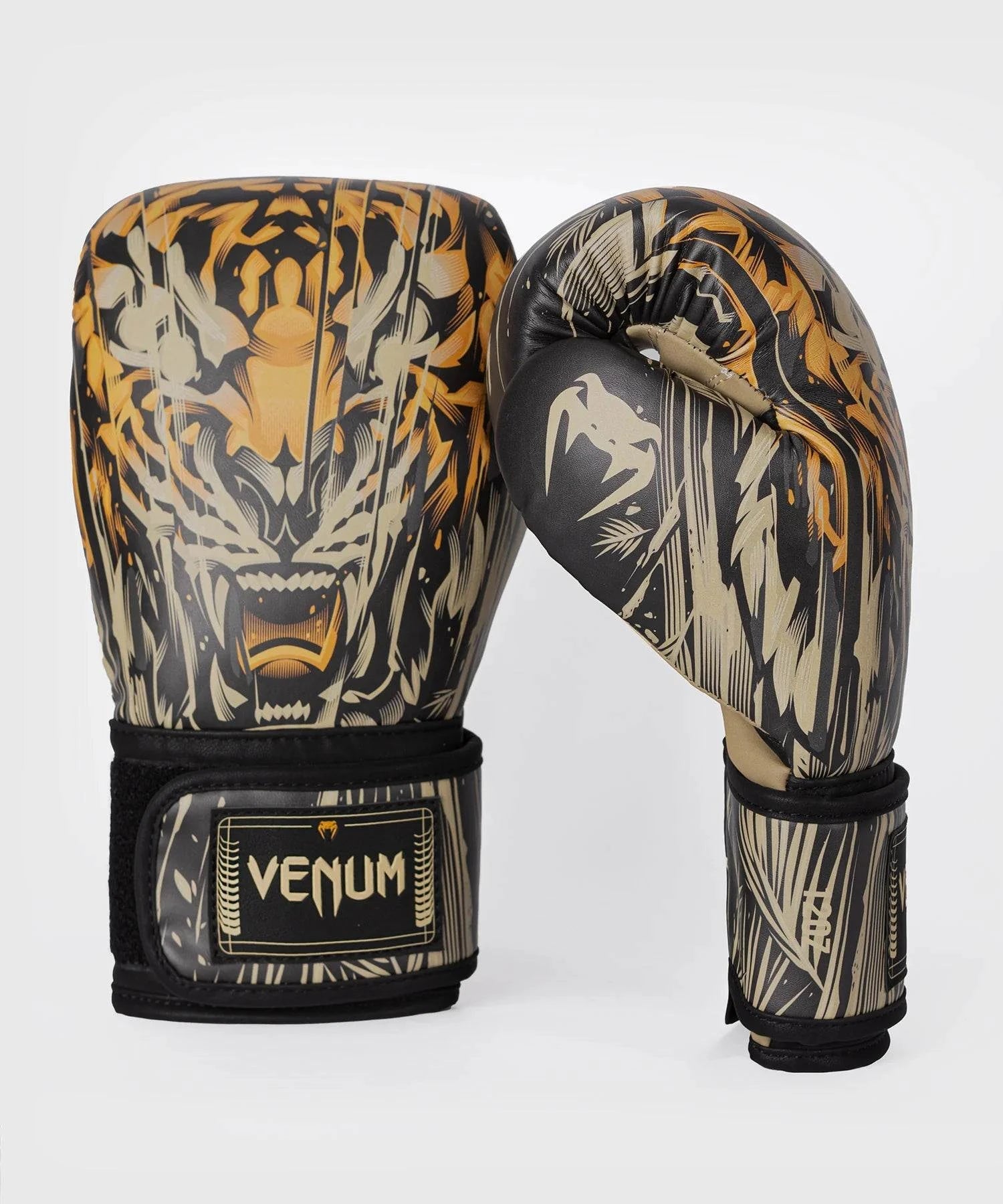 Gants de Boxe Venum Tiger - Noir/Orange Néon