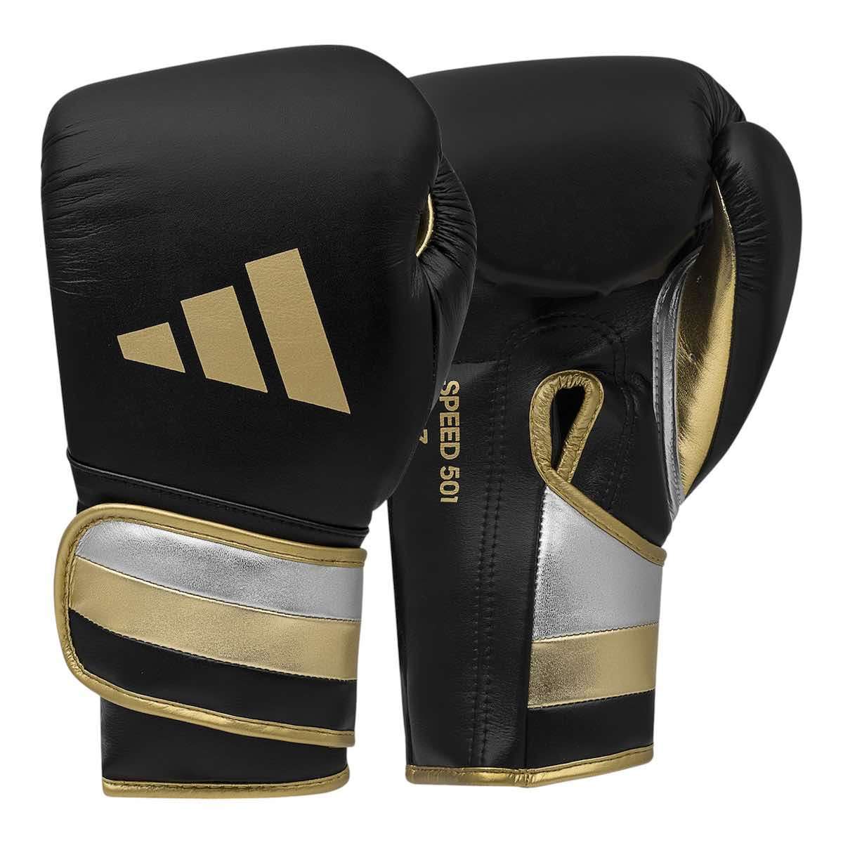 Gants de boxe Adidas Speed 501 Pro Noir/Or