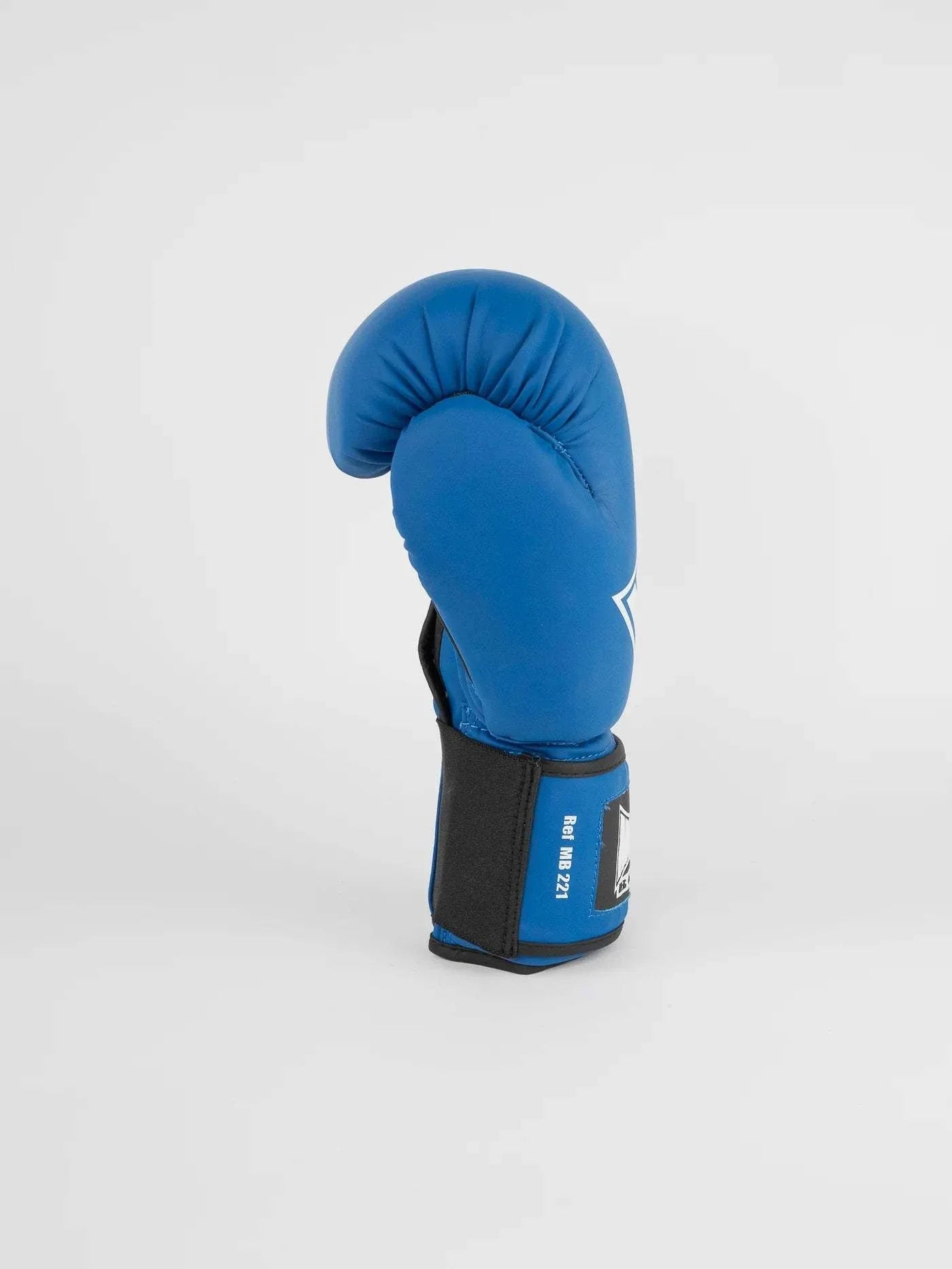 Blue Metal Boxe competition boxing glove with triple density foam and wide velcro strap