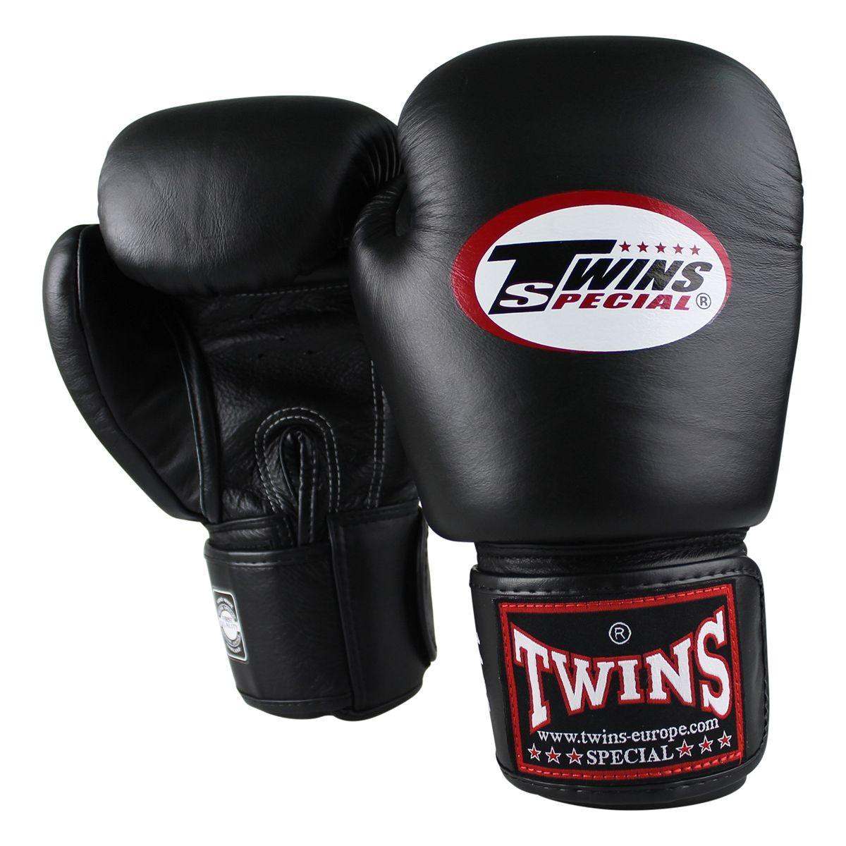 Gants de boxe Thaï Twins BGVL3 cuir Noir