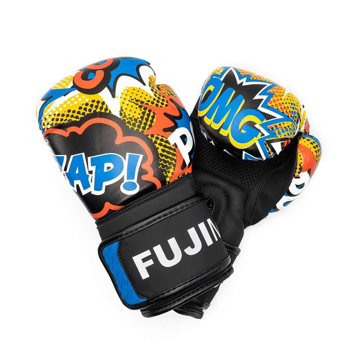 Gants de boxe enfant Fujimae Radikal Young Guns Noir/Bleu