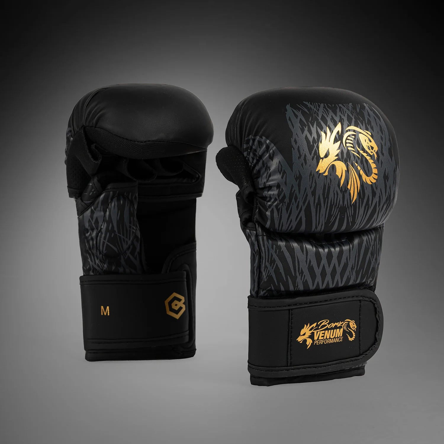 Gants de sparring Venum x Chimaev Wild Borz – Noir/Or