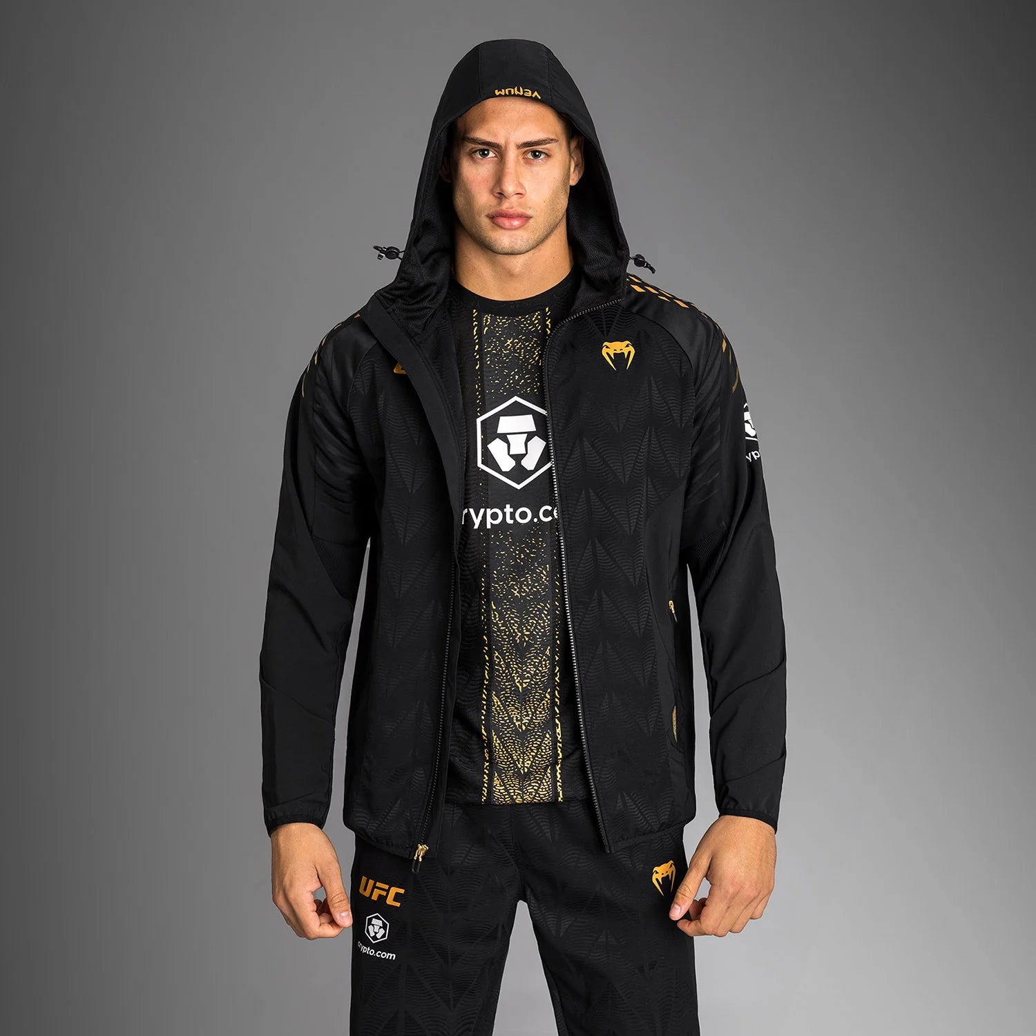 Hoodie Venum UFC Zenith Fight Night Black/Gold – Officiel UFC