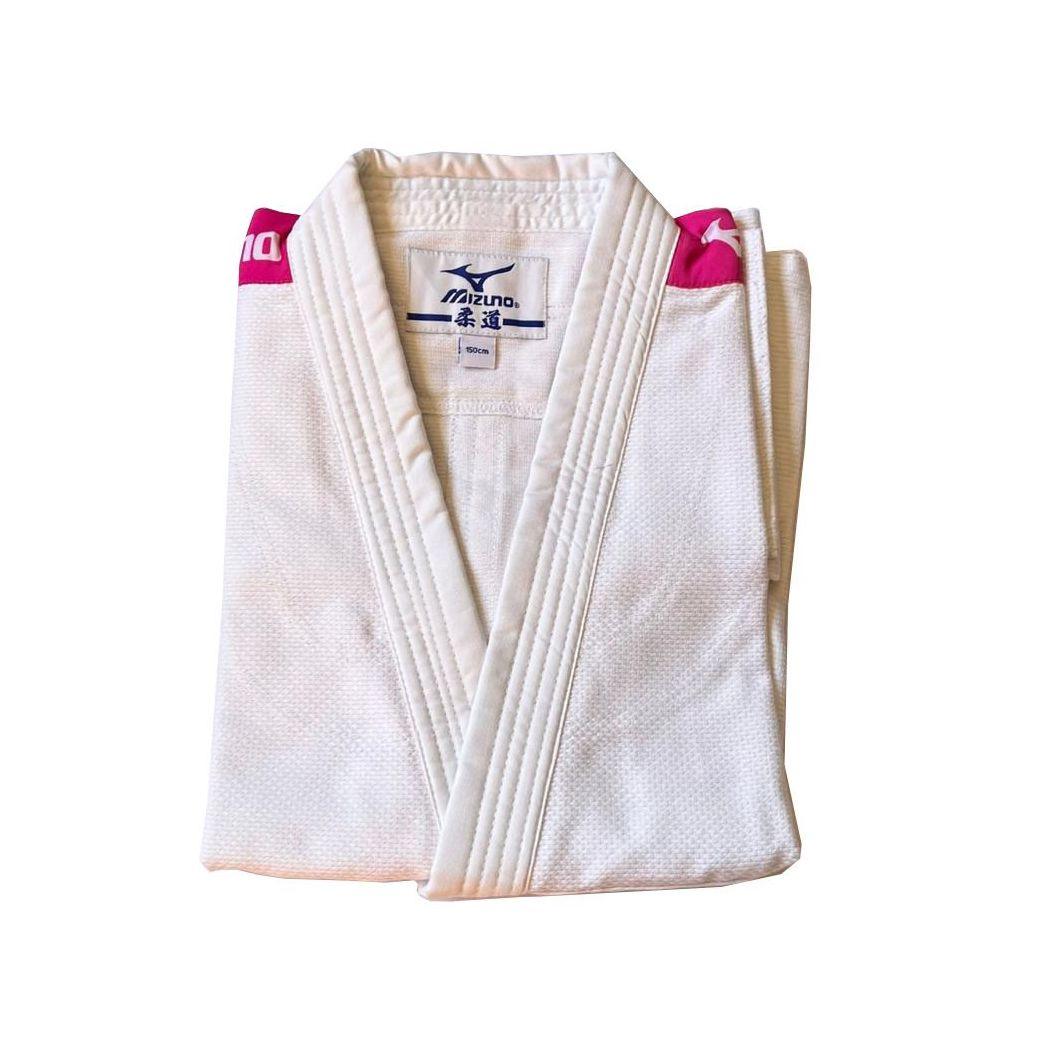 Kimono de Judo Mizuno Kodomo Bandes - Roses - Boutique des Arts Martiaux et Sports de Combat