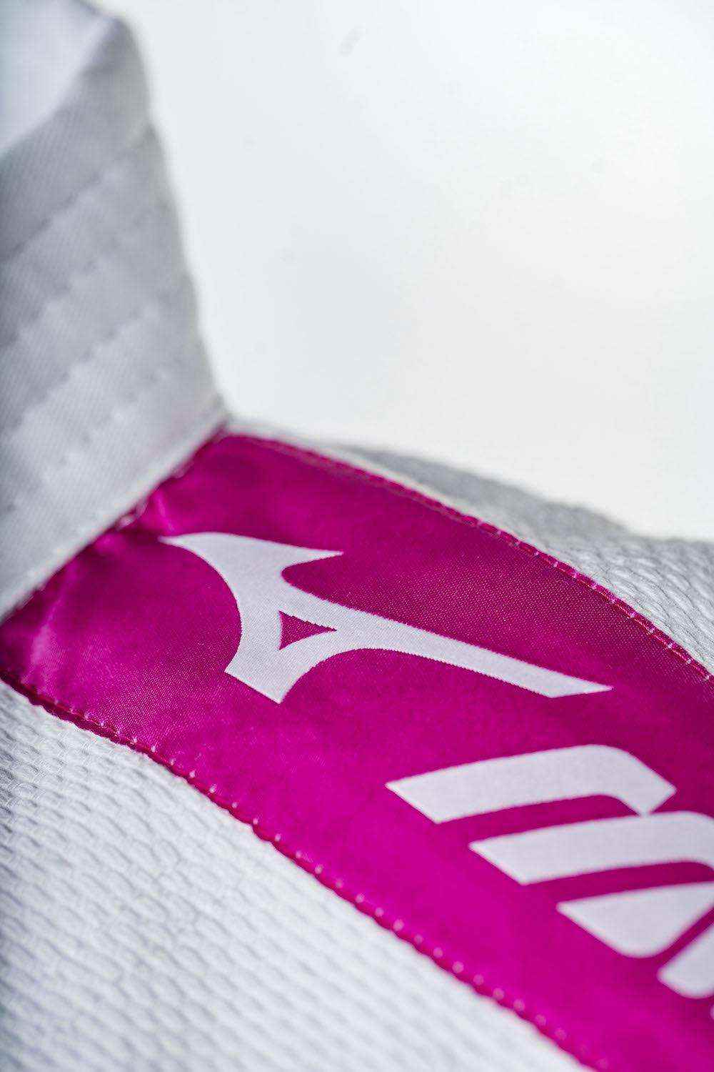 Kimono de Judo Mizuno Kodomo Bandes Roses - Boutique des Arts Martiaux et Sports de Combat