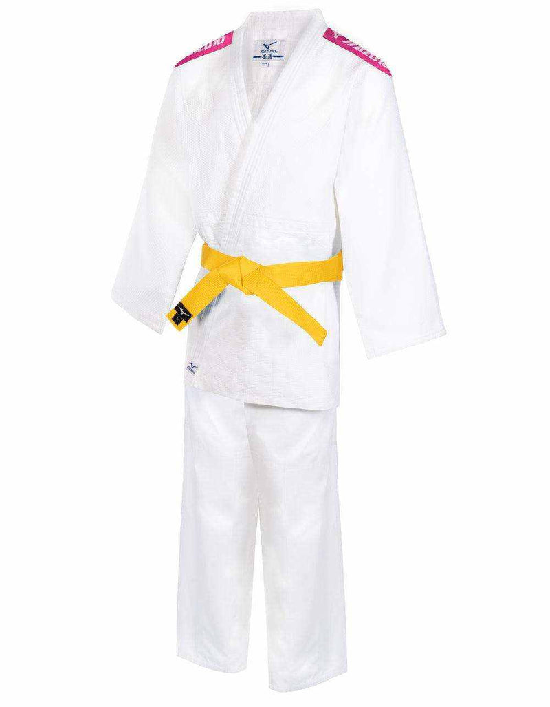 Kimono de Judo Mizuno Kodomo Bandes Roses (avec ceinture)