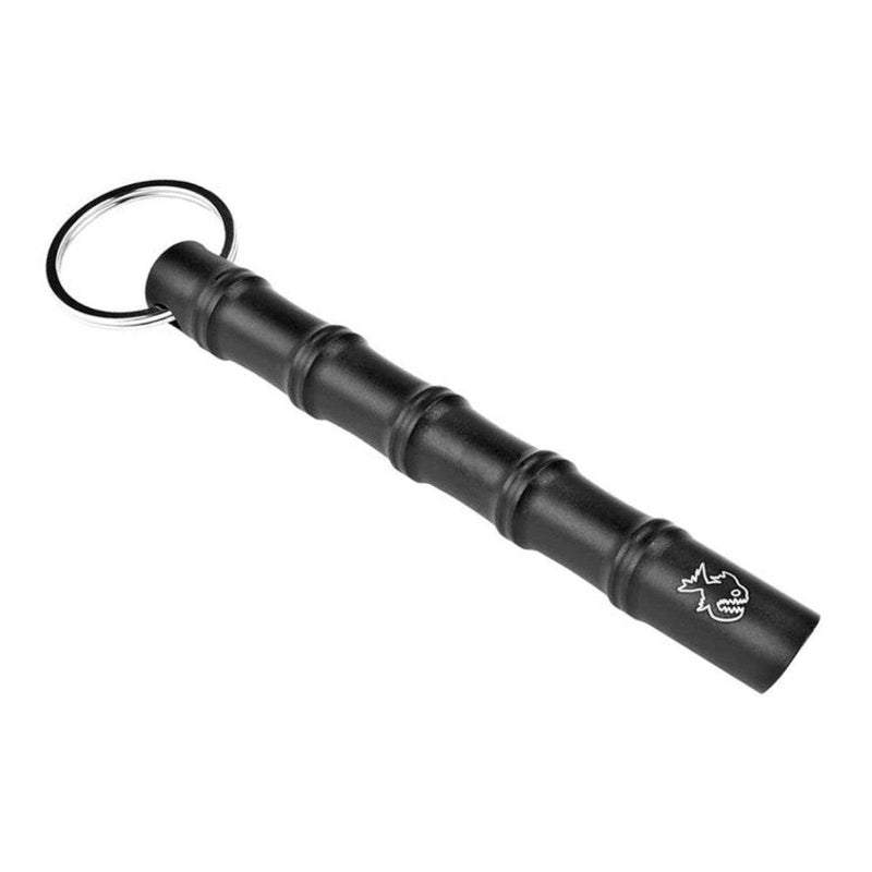Kubotan Porte-Clé Piranha Noir – Défense Bambou Métal