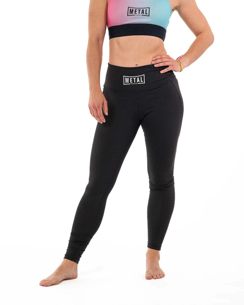 Legging Pour Femmes Metal Boxe - Noir